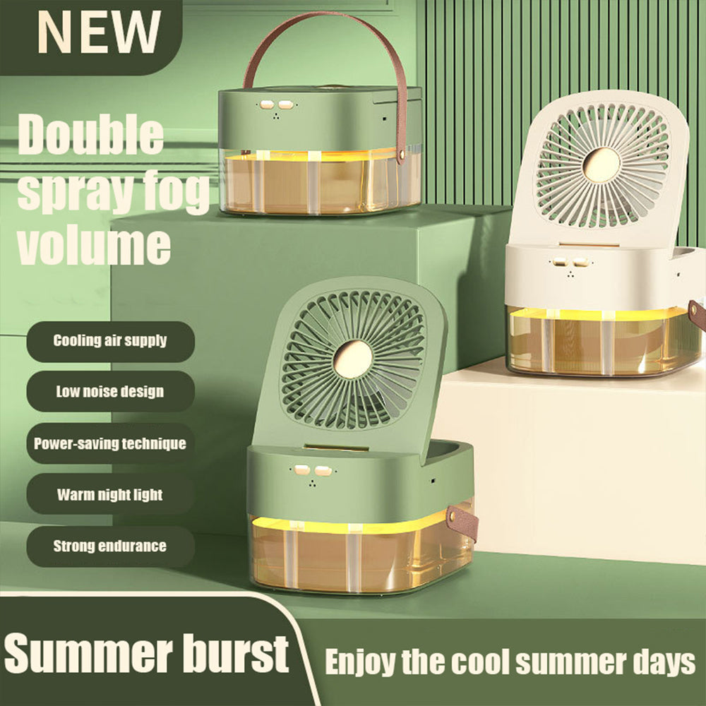 Desktop mist air cooler with remote control