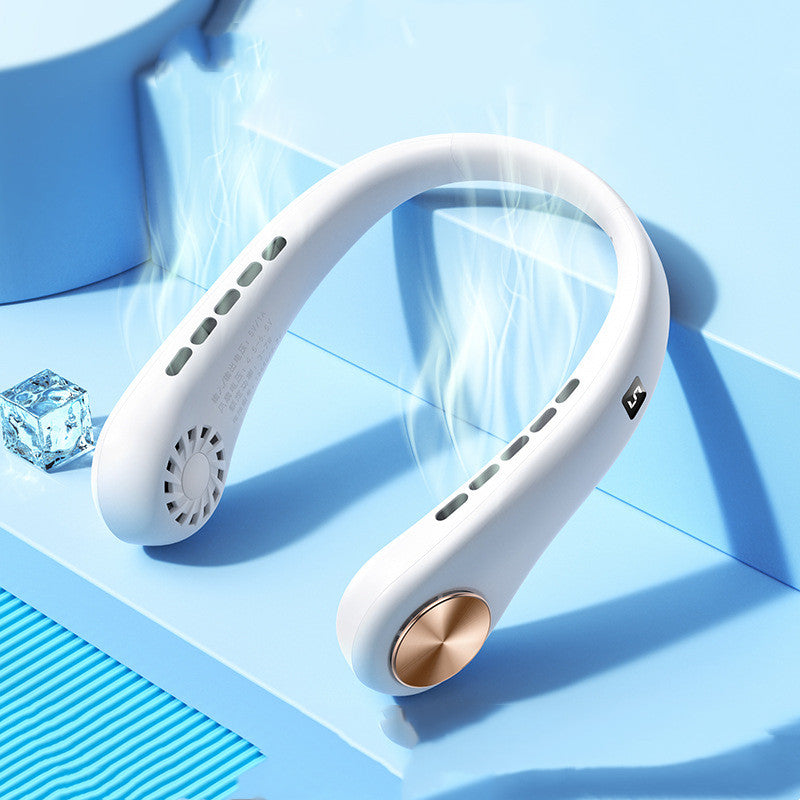 Neck fan worn hands-free