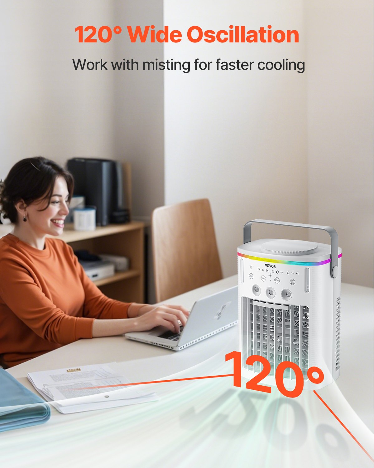 Mini air cooler water tank and remote control